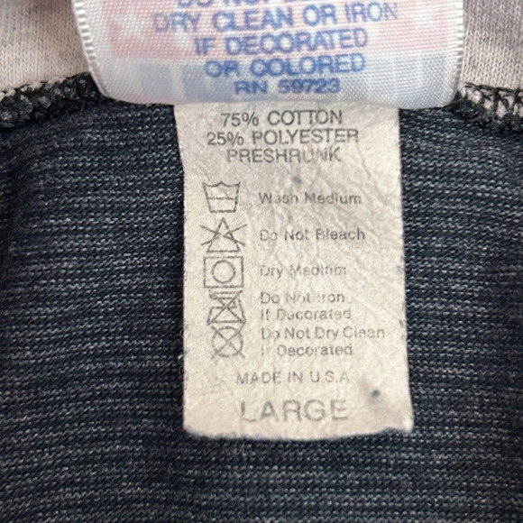 Vintage 90s Las Vegas Raiders Hooded T Shirt NFL Long Sleeve Hoodie Gray L Large - Picture 7 of 8